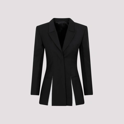 Givenchy Mohair And Wool Single-breasted Blazer In Black