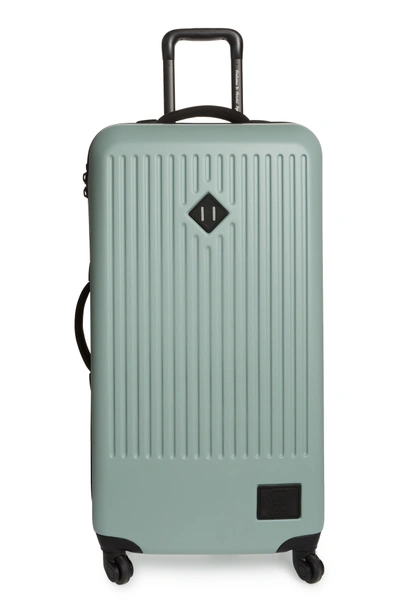 Herschel Supply Co Large Trade Wheeled Packing Case - Green In Iceberg Green