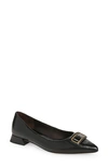 Tory Burch Georgia Pointed Toe Flat In Perfect Black