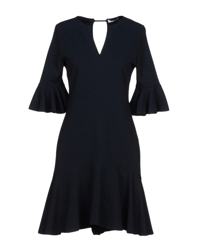Dondup Short Dress In Dark Blue