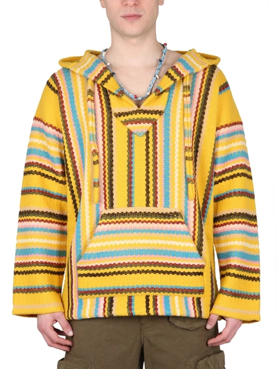 Alanui Barefoot Baja Wool Knit Anorak In Multicolour