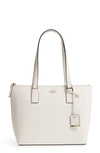 Kate Spade Cameron Street - Small Lucie Leather Tote - White In Cement
