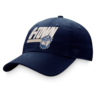 Top Of The World Navy Georgetown Hoyas Slice Adjustable Hat