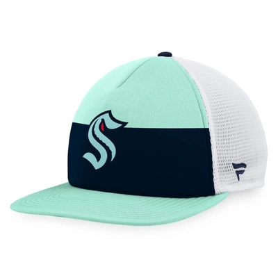 Fanatics Branded Blue/navy Seattle Kraken Special Edition 2.0 Trucker Snapback Adjustable Hat In Blue,navy