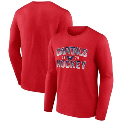 Fanatics Branded Red Washington Capitals Skate Or Die Long Sleeve T-shirt