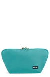 Kusshi Signature Makeup Bag In Sea Green/ Bright Orange