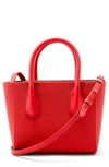 Dagne Dover Signature Petite Coated Canvas Tote - Red In Poppy