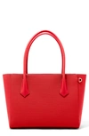 Dagne Dover Signature Legend Coated Canvas Tote - Red In Poppy