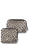 Kusshi On The Go Pouch Set In Leopard