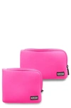 Kusshi On The Go Pouch Set In Pink