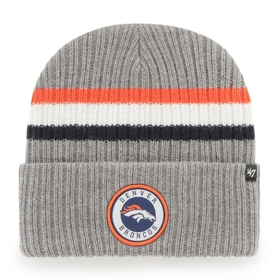 47 '  Gray Denver Broncos Highline Cuffed Knit Hat