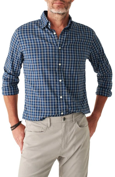 Faherty The Movement Plaid Button-up Shirt In Evening Pe