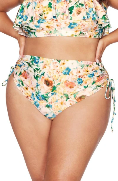 Artesands Plus Size Odette Vermeer Bandeau Bikini Top In Multi