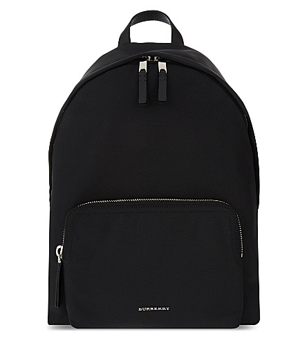 Burberry Abbeydale London Grained Leather Backpack In Black | ModeSens