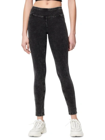 Marc New York Performance Women's Full-length Knit Denim Jegging In Black