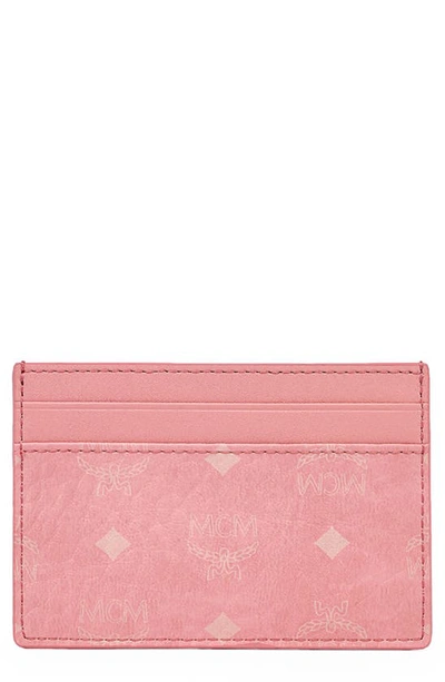 Mcm Visetos Original Card Case In Blossom Pink ModeSens