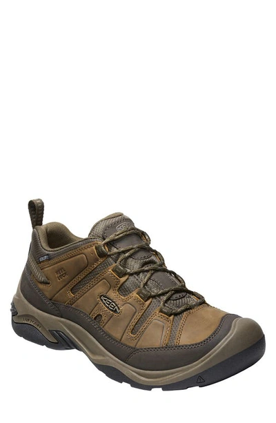 Keen Circadia Waterproof Hiking Shoe In Shitake/ Brindle