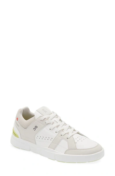 On The Roger Clubhouse Tennis Sneaker In Sand/ Zest