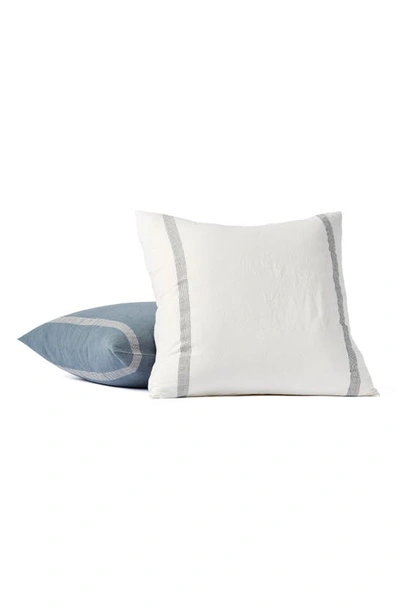 Coyuchi Sonoma Organic Cotton Pillow Sham In Soft White W/ Shadow Stripe