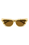 Bottega Veneta Cat-eye Sunglasses In Yellow