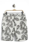 Ag Canyon Shorts In Palm Print Bright White