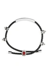 Alexander Mcqueen Friendship Skull Bracelet In Silver