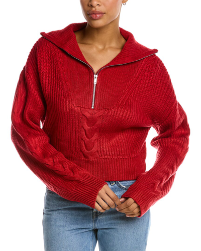 Line & Dot Bailey Sweater In Red