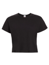 Re/done Basic Short-sleeved T-shirt In Washed Black