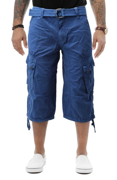X-ray Belted Cargo Shorts In Royal Blue