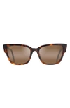 Maui Jim Kou 55mm Polarized Cat Eye Sunglasses In Tortoise