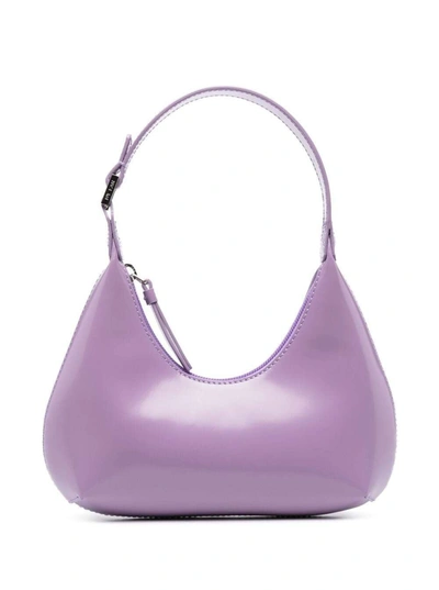 By Far Baby Amber Semi Patent Leather Bag In Purple