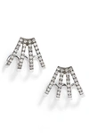 Ef Collection Diamond Multirow Earrings In White Gold