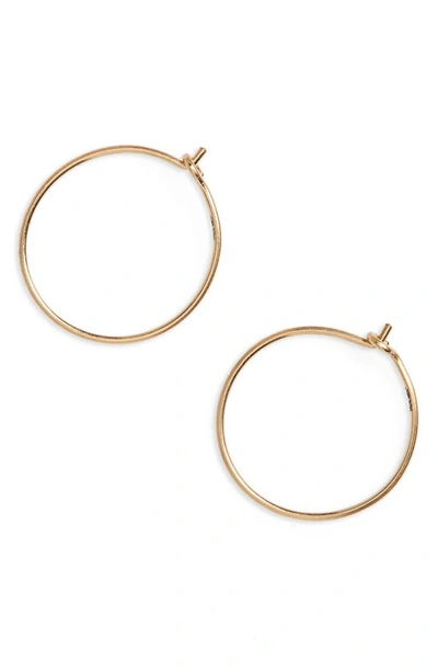 Madewell Delicate Wire Hoop Earrings In 14k Gold Filled