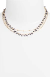 Ela Rae Multistrand Collar Necklace In Lapis