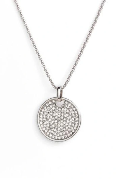 Vince Camuto Pave Pendant Necklace In Silver/ Crystal