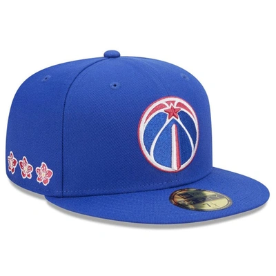 New Era Men's  Blue Washington Wizards 2022/23 City Edition Alternate Logo 59fifty Fitted Hat