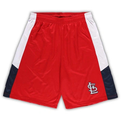 Profile Men's Red St. Louis Cardinals Big And Tall Team Shorts