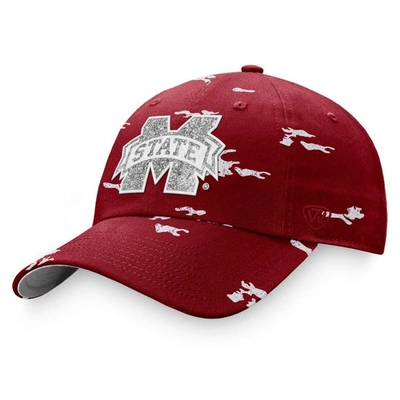 Top Of The World Maroon Mississippi State Bulldogs Oht Military Appreciation Betty Adjustable Hat