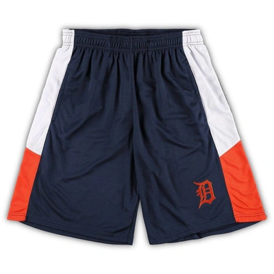 Profile Navy Detroit Tigers Big & Tall Team Shorts