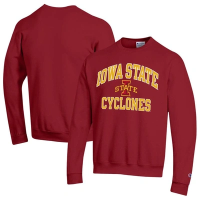 Champion Cardinal Iowa State Cyclones High Motor Pullover Sweatshirt
