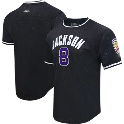 Pro Standard Men's  Lamar Jackson Black Baltimore Ravens Mesh Player Name And Number Top