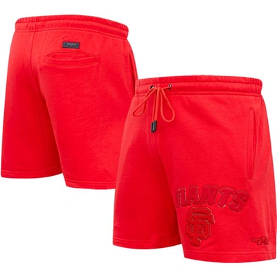 Pro Standard San Francisco Giants Triple Red Classic Shorts