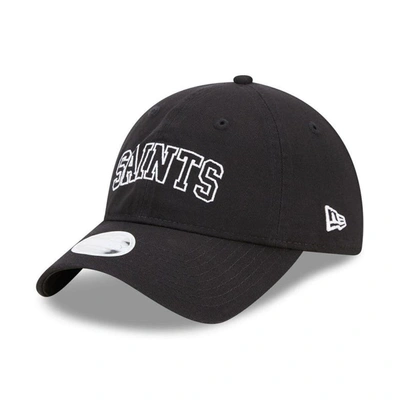 New Era Black New Orleans Saints Collegiate 9twenty Adjustable Hat