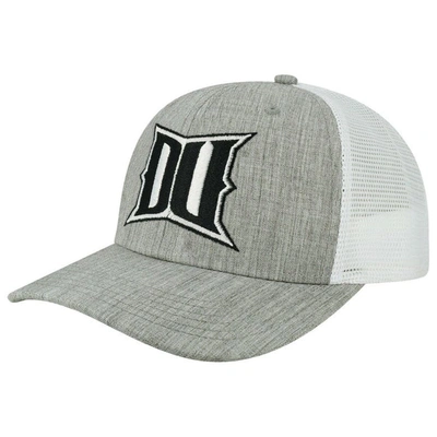 Legacy Athletic Men's  Heather Gray, White Drexel Dragons The Champ Trucker Snapback Hat In Heather Gray,white
