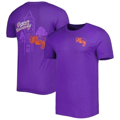 Image One Purple Clemson Tigers Vault Premium T-shirt