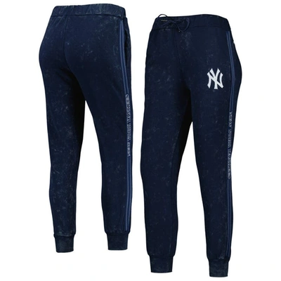 The Wild Collective Navy New York Yankees Marble Jogger Pants