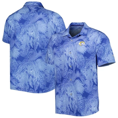 Men's Royal Los Angeles Dodgers Tiki Button-Up Shirt