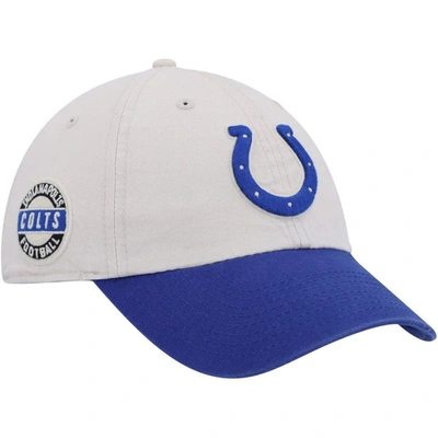 47 ' Cream/royal Indianapolis Colts Sidestep Clean Up Adjustable Hat