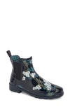 Hunter 'original Refined' Chelsea Rain Boot In Navy Floral
