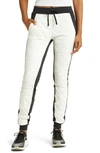 Alo Yoga Warming Airbrush High-waist Puffer Pants In White